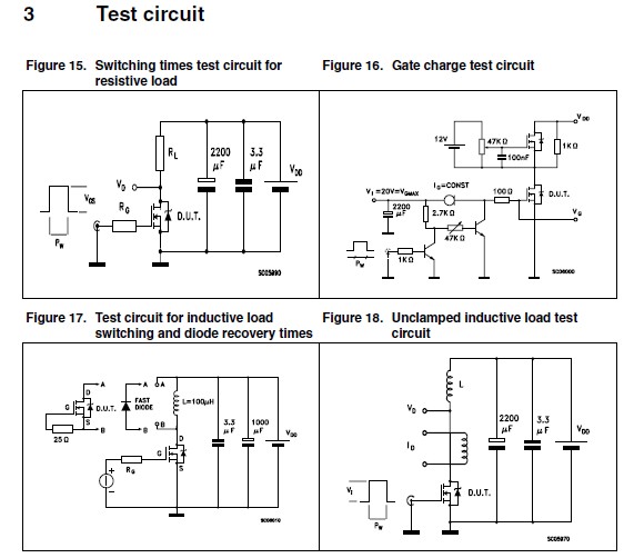 STP75NF75 test circuit