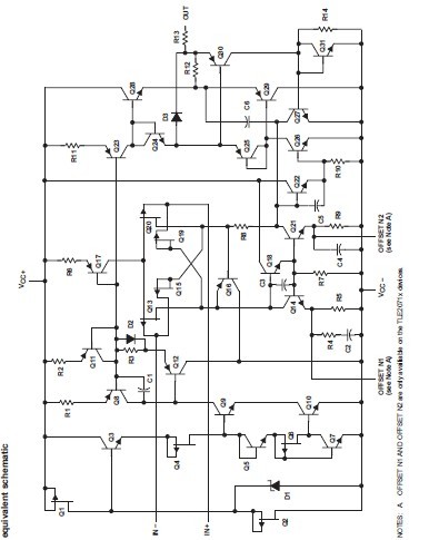 TLE2072IDR equivalent schematic