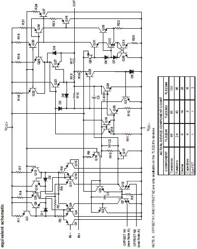 TLE2142IDR equivalent schematic
