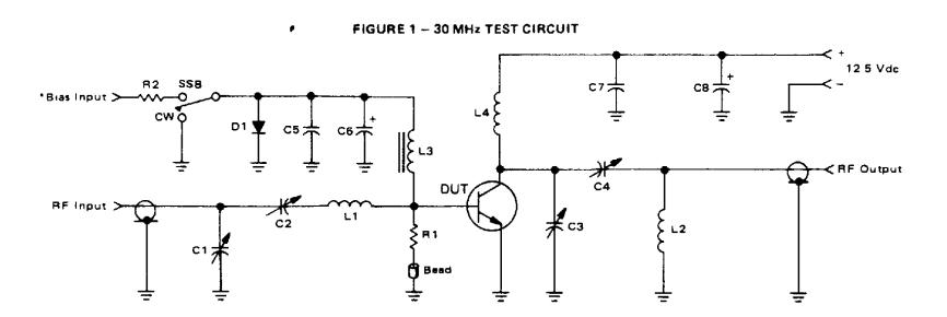 MRF477 test circuit