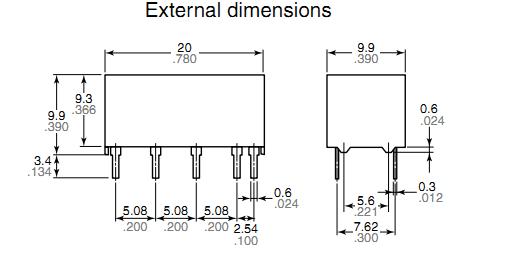 DS4E-S-DC24V external dimension