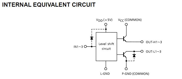 TD62930F internal equivalent circuit