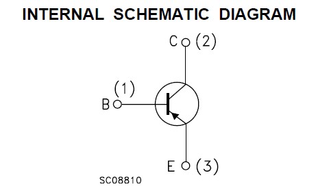 D45H11 internal schematic diagram