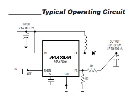 MAX1896EUT-T Typical Operating Circuit