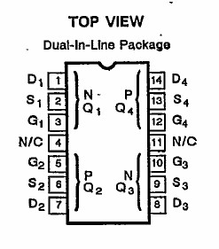 VQ7254P pin configuration diagram