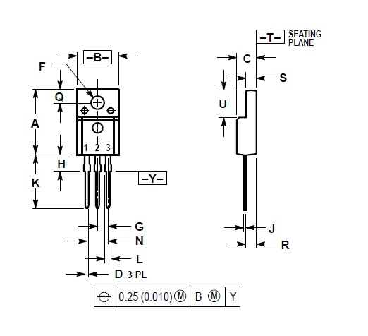 MBRF20100CT package dimensions