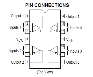 MC33272 pin connections