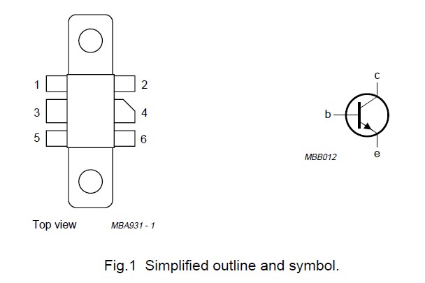 BLV194 Simplified outline and symbol