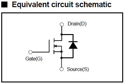 2SK3469 Equivalent circuit schematic diagram