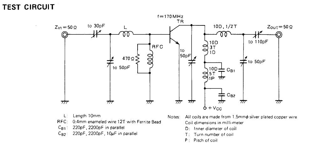 2SC1946A test circuit diagram