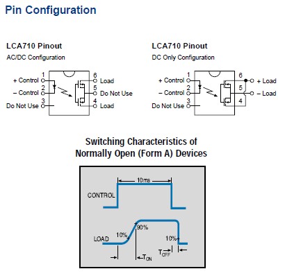 LCA710STR Pin Configuration