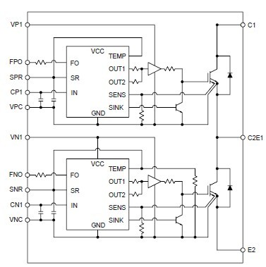 PM300DSA120 Circuit Diagram