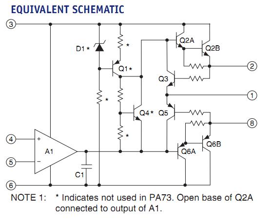 PA73 equivalent schematic