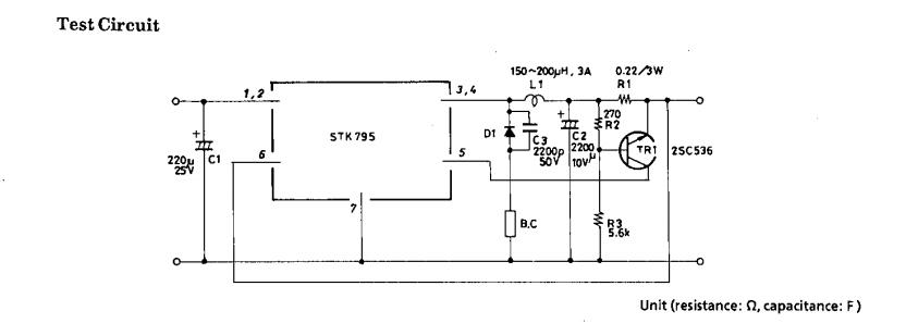 STK795-821 test circuit