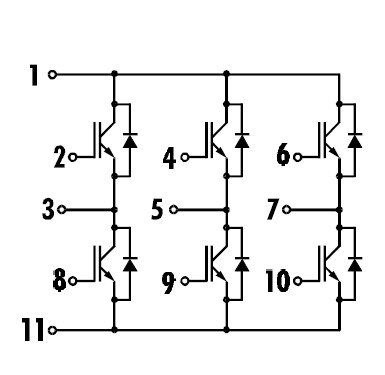 6MBI15GS-060 Equivalent Circuit