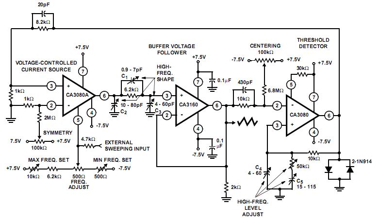 CA3080E circuit diagram