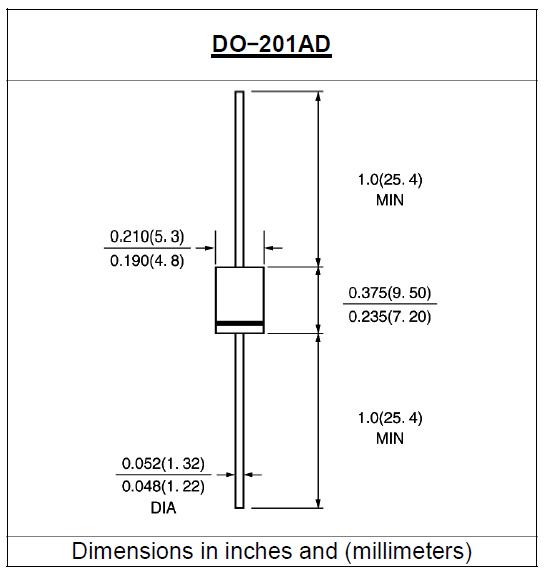 UF5408-E3 Dimensions diagram