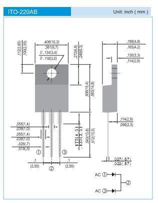 MBR20200FCT package dimensions