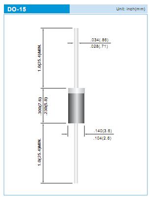 SB260E package dimensions