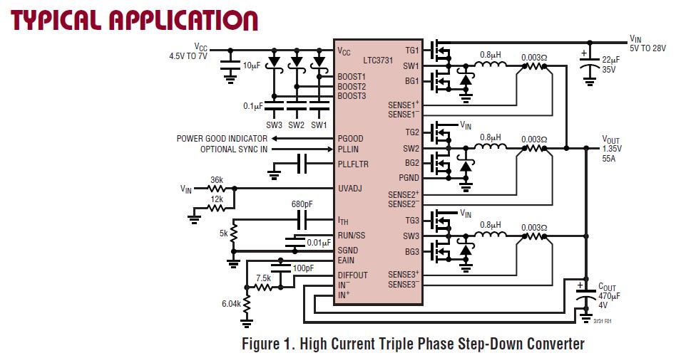 LTC3731CG typical application diagram