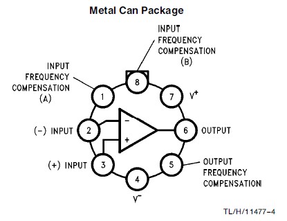 LM709AH Connection Diagrams