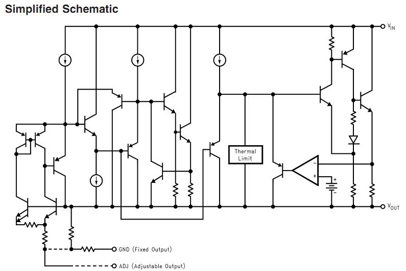 LM1084IT-ADJ simplied schematic