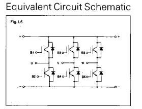 6MBI100FA-060 Equivalent circuit schematic