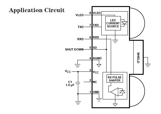 HSDL3201021 Application Circuit