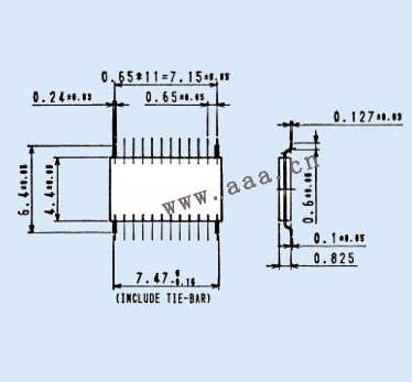 CNV-SSOP-8 dimensions