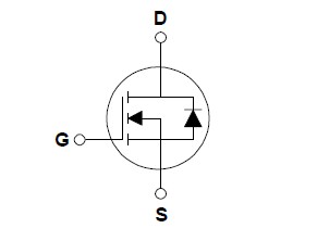 IRFS614B simplified diagram