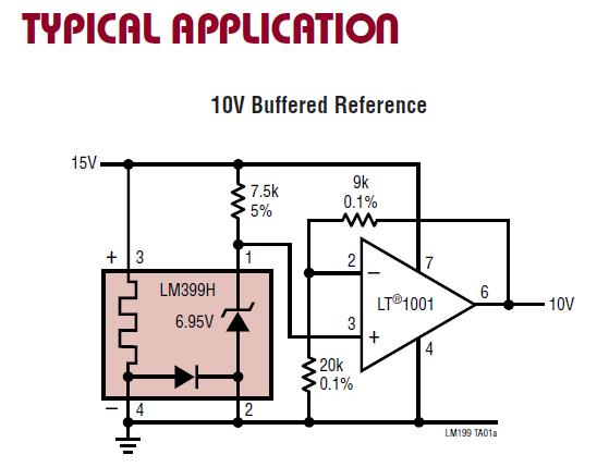 LM199H typical application diagram