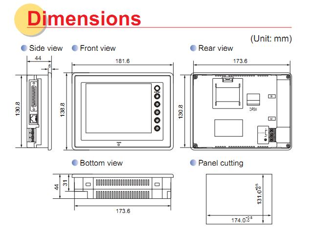 UG221H-LR4 dimensions