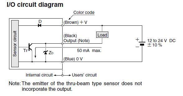 EX-13B I/O circuit diagram