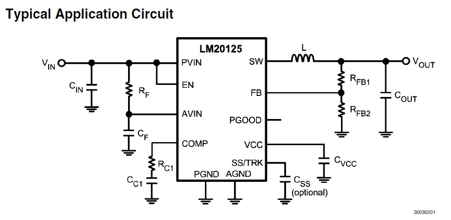 LM20125MH Typical Application Circuit