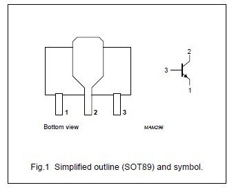 BCX54-16 Simplified outline and symbol