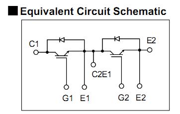 2MBI75P-140 equivalent circuit schematic