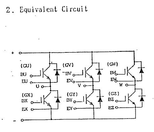 6MBI25J-120 equivalent circuit