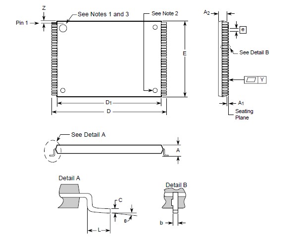 PC28F640P30B TSOP Mechanical Specifications