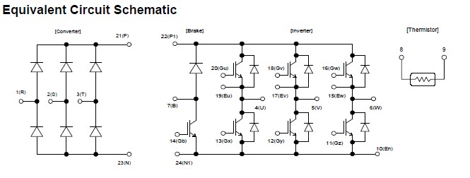 7MBR75UB120 schematic diagram