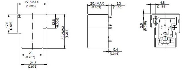 832-1A package dimensions