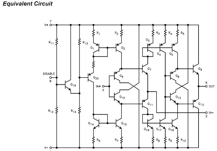 EL2171CN equivalent circuit