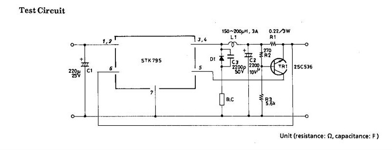 STK795-513 test circuit