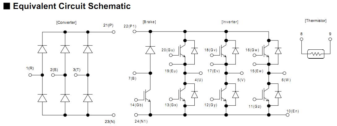 7MBR75SB060-50 equivalent circuit schematic