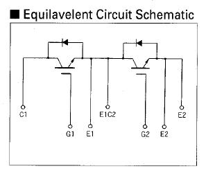 2MBI200L-060 equivalent circuit schematic