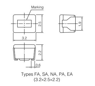 ELJPA221KF package dimensions