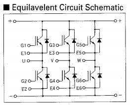 6MBI50L-120 equivalent circuit schematic