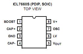 ICL7660S pin configuration