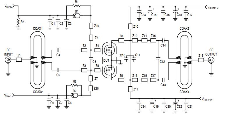 MRF6P3300H test circuit schematic
