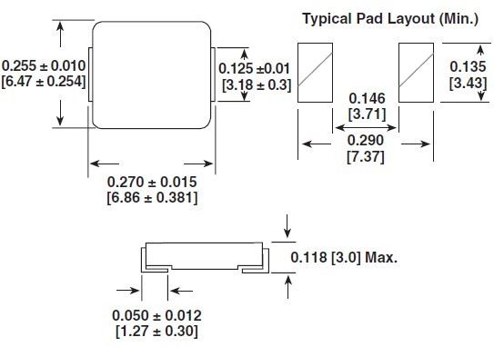 IHLP2525CZER4R7M01 DIMENSIONS