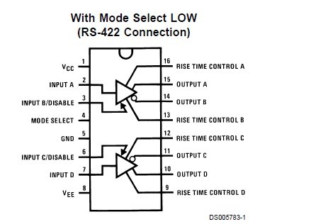 DS3691N connection diagram